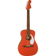 Fender Malibu Player Acoustic Electric Guitar - Fiesta Red