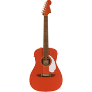 Fender Malibu Player Acoustic Electric Guitar - Fiesta Red