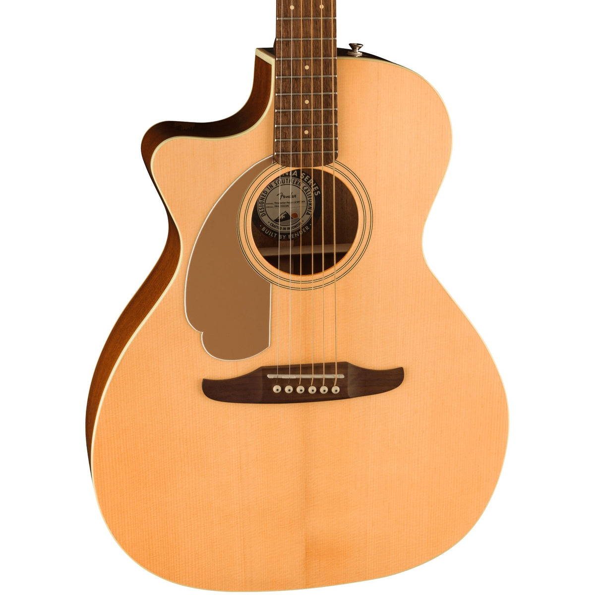 Fender Newporter Player Left-Handed Acoustic Electric Guitar - Natural