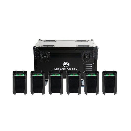 ADJ Mirage Q6 Pak Black Event Up Lighting System