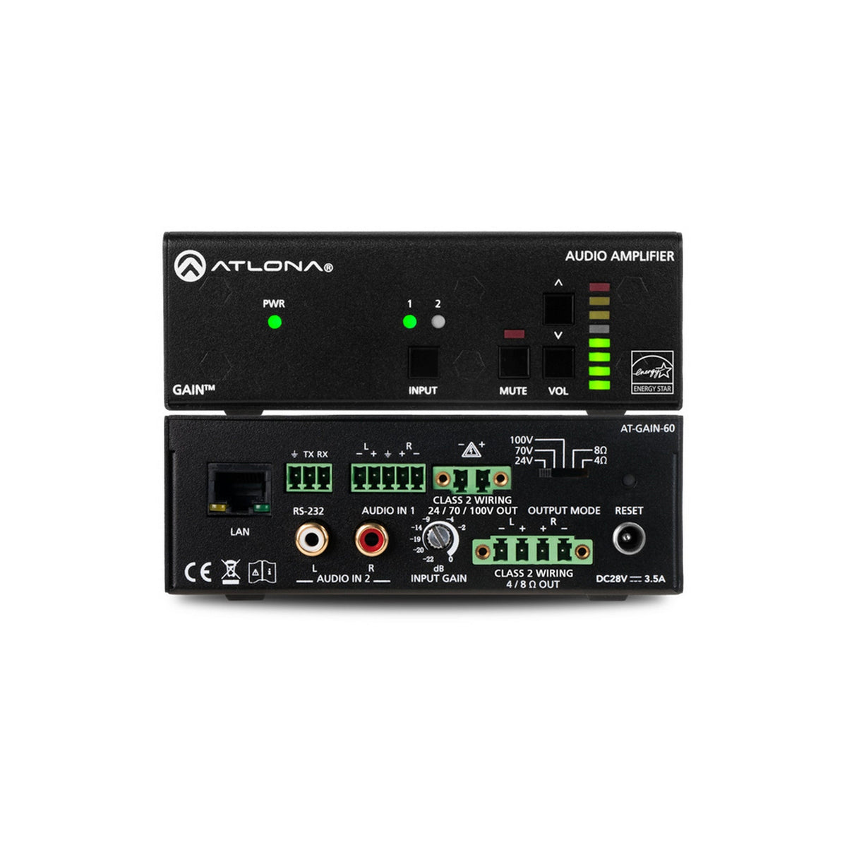 Atlona AT-GAIN-60 60W Audio Power Amplifier