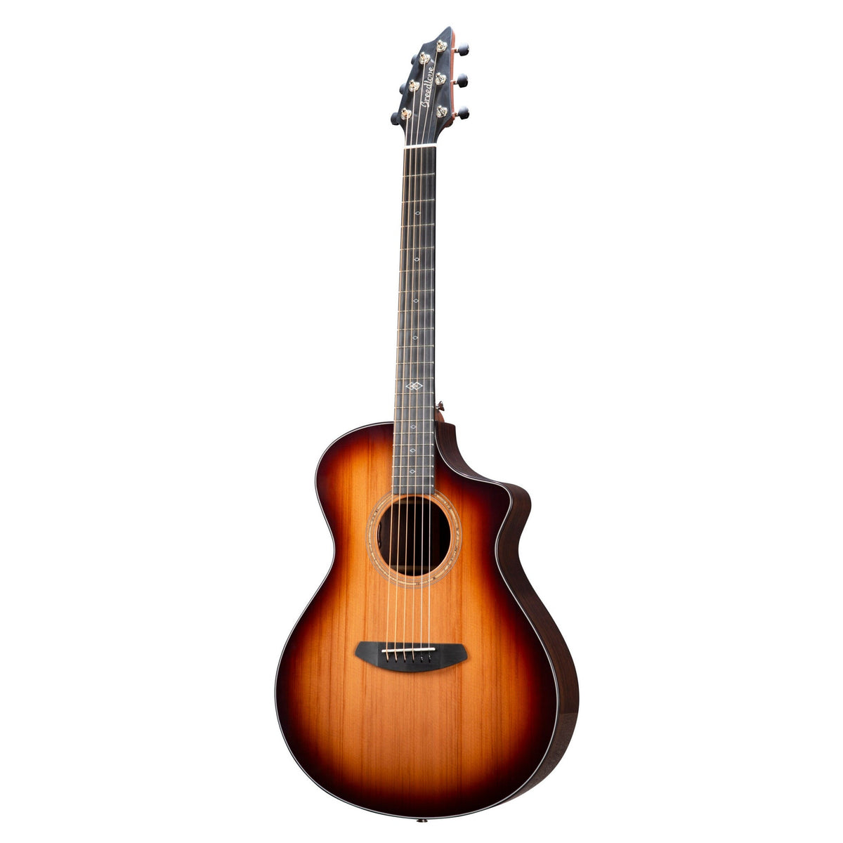 Breedlove Premier Concert Thinline Edgeburst CE Sitka Rosewood, Edgeburst Gloss Finish