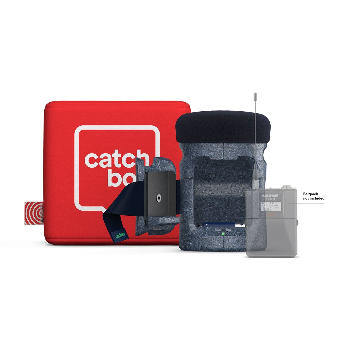Catchbox Beltpack Module Wireless Throw Mic Accessory - Red