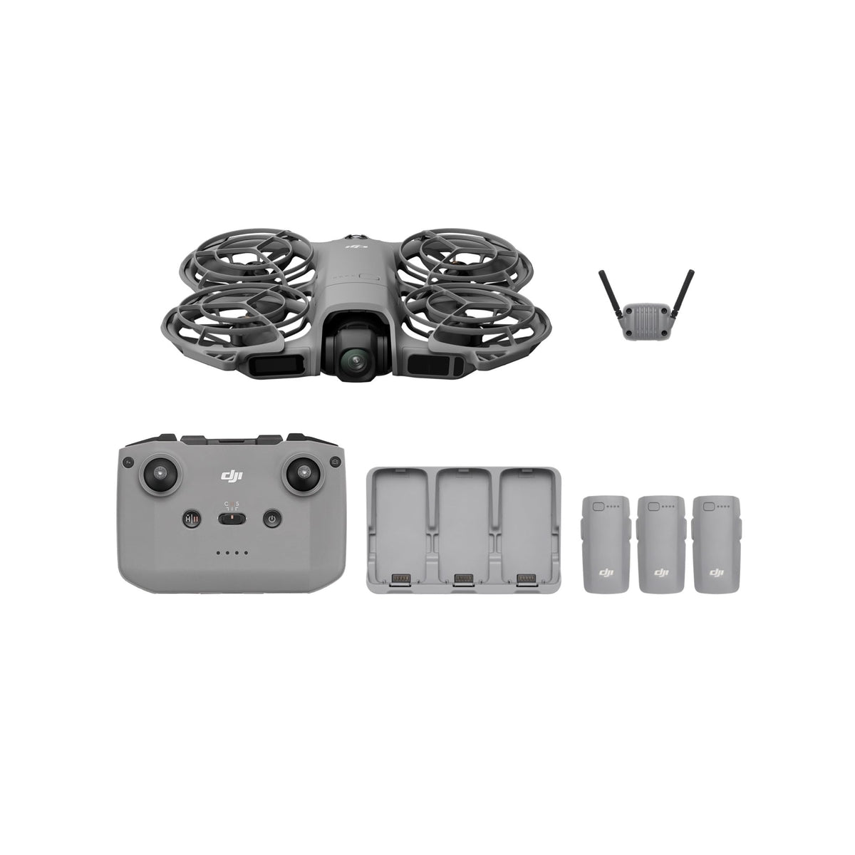 DJI Neo 2 Fly More Combo with RC-N3, 4K Palm-Launch Drone, 3 Batteries