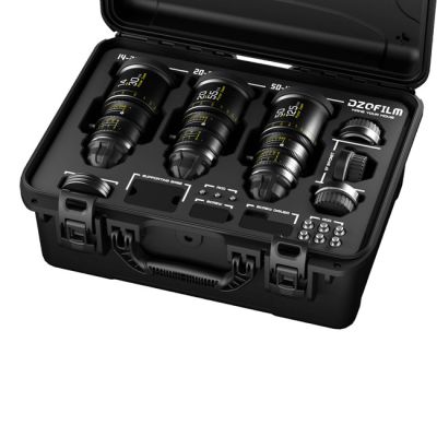 DZOFILM Pictor T2.8 Super35 Zoom 3‑Lens Bundle (Black, PL & EF Mount, 14–30 mm + 20–55 mm + 50–125 mm)