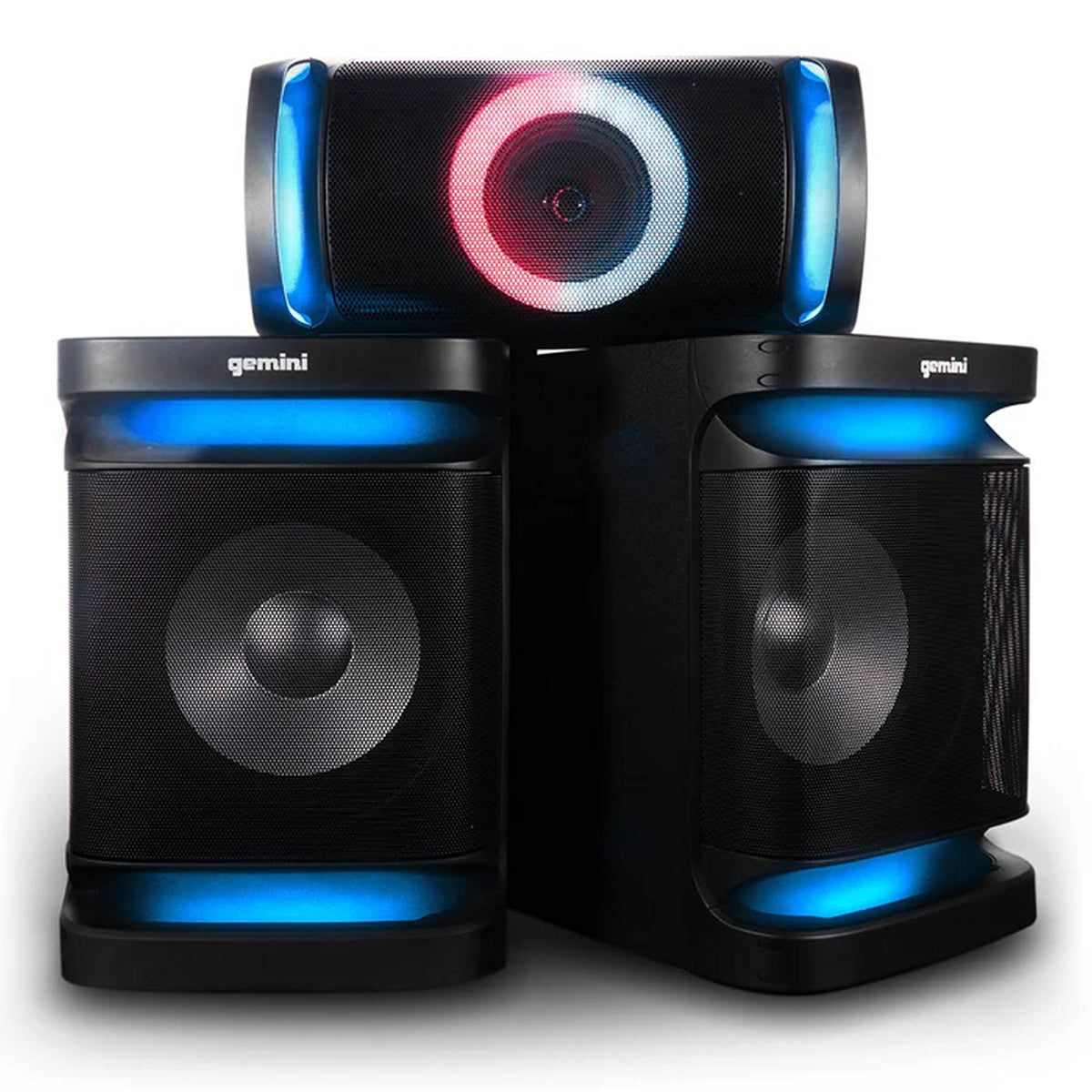 Gemini GSYS-4800 Dual 12-Inch Home Stereo Sound System with Media Player LED Lighting (Used)