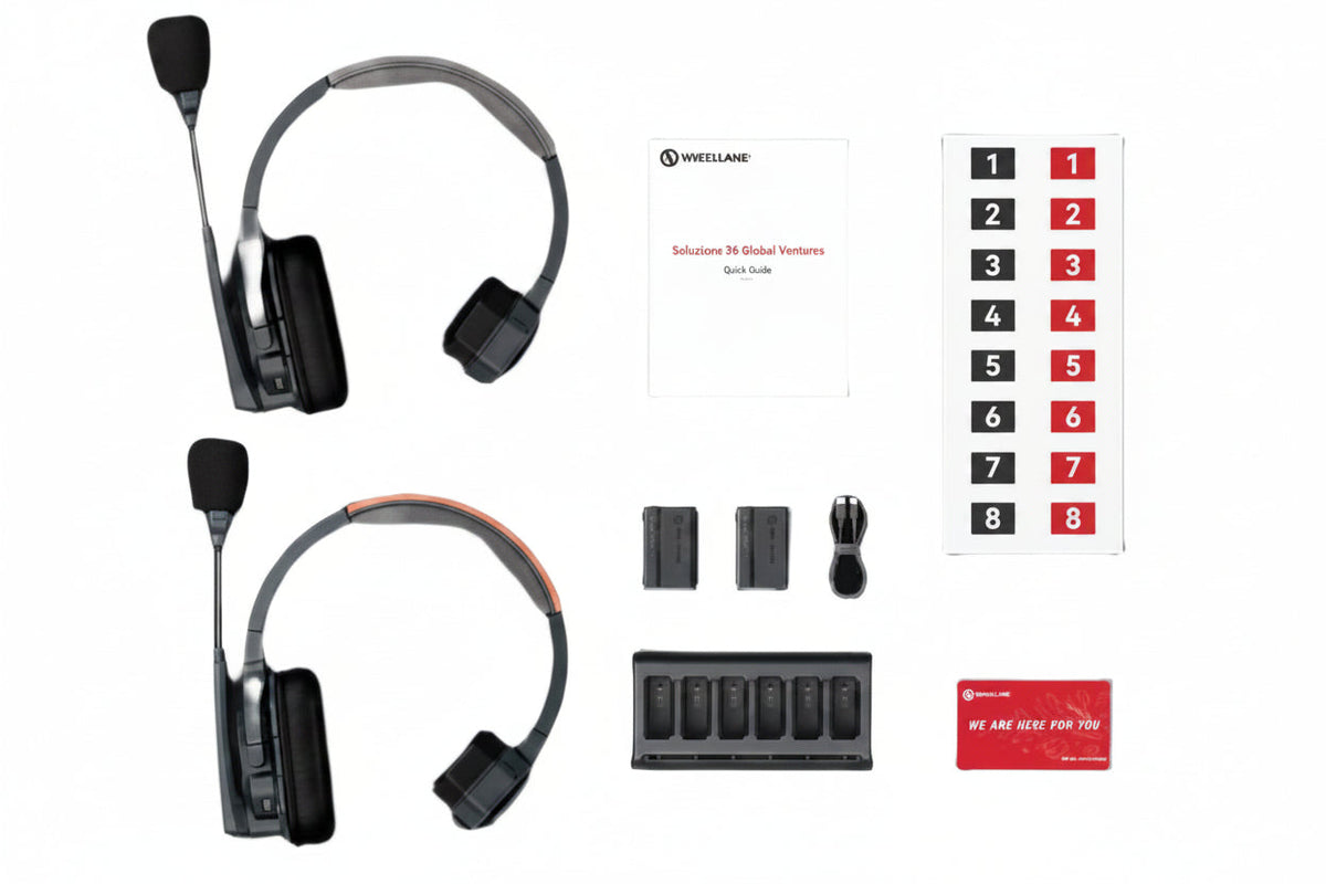 Hollyland Solidcom SE Full-Duplex Communication System Global Version - 1x Master Headset, Remote Headset