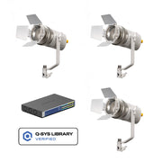 Ikan LBF60Z-POE-3L-1SU Lyra PoE Fresnel Bundle