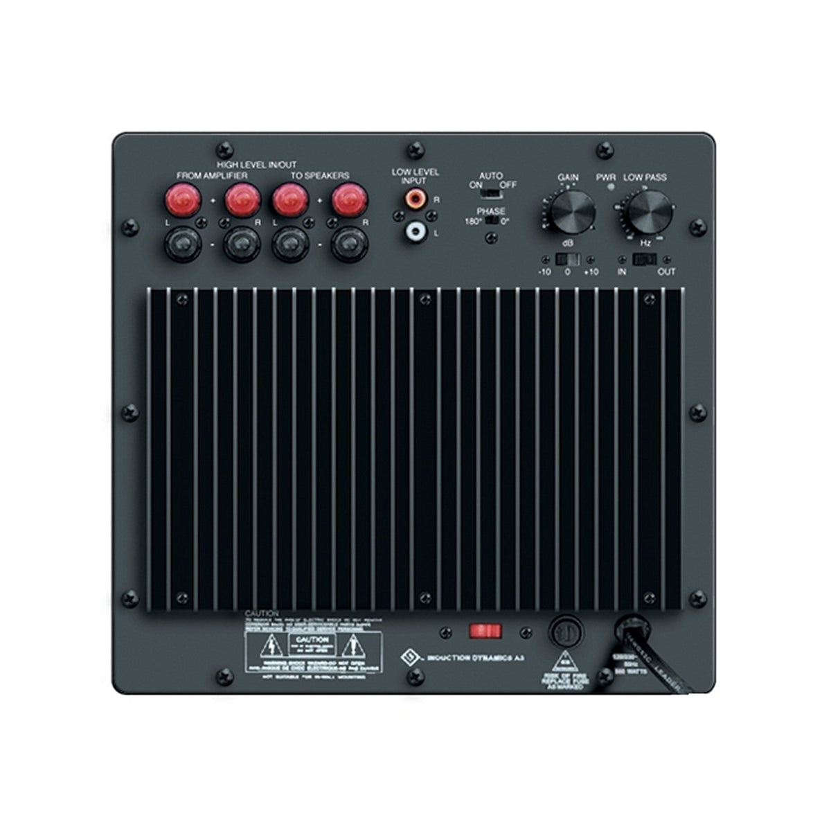 Induction Dynamics A3 Subwoofer Amplifier, Class AB Design