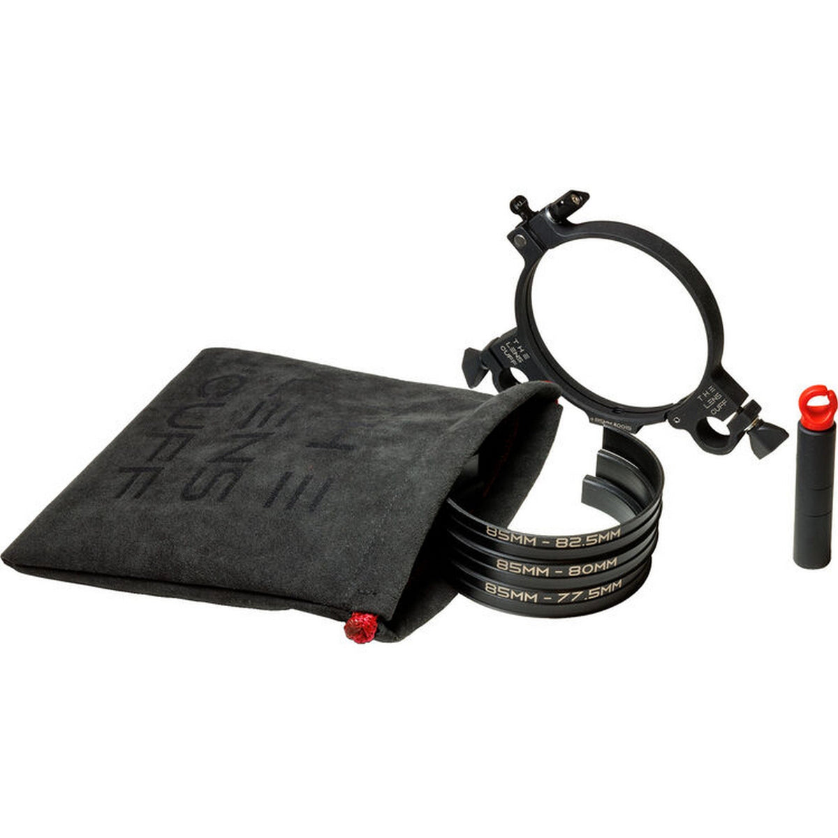 Lens Cuff 85mm Lens Cuff with Inserts for 82.5mm / 80mm / 77.5mm Lens Diameters