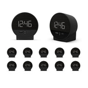 Nonstop NSO2-BK Hotel Alarm Clock with USB-C and USB-A Charging Multi Pack Options Available - 10 Units