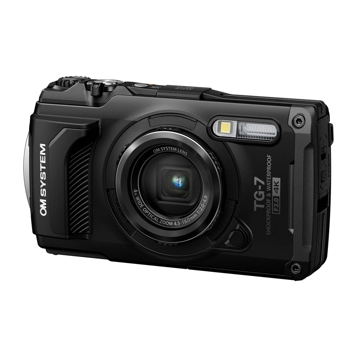 OM System TG-7 Tough Digital Camera - Black