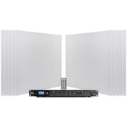 Pure Resonance Audio Medical Office Sound System with (10) SP8 Low-Profile Ceiling Tile Speakers and RMA240BT Mixer Amplifier