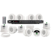 Pure Resonance Audio Business Music System with (12)C3 Ceiling Speakers and RMA120BT Rack Mount Bluetooth Mixer Amplifier