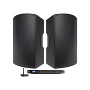 Pure Resonance Audio Group Fitness Sound System with (2) P115 15-Inch Passive PA Speakers, RMA500BT 500W Mixer Amplifier, and BTR1 Bluetooth Receiver