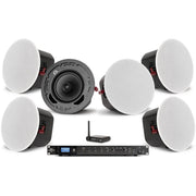 Pure Resonance Audio Background Audio System with (6)C6 Ceiling Speakers, RMA350BT Mixer Amplifier and BTR1 Bluetooth Receiver