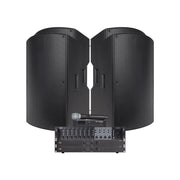 Pure Resonance Audio Gymnasium Audio System with (6) P115 15-Inch Passive PA Speakers, MX84 4-Zone Mixer, (2) LA21000 Power Amplifiers, and WMS1-HH Wireless Handheld Microphones