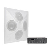Pure Resonance Audio Classroom Sound System with SD4 Ceiling Tile Speaker and MA60BT Bluetooth Mixer Amplifier