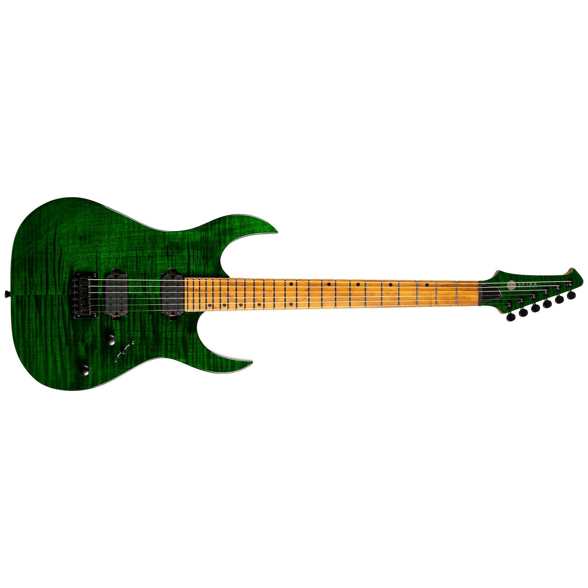 Spira Guitars S 450 Series Electric Guitar - Trans Green Gloss