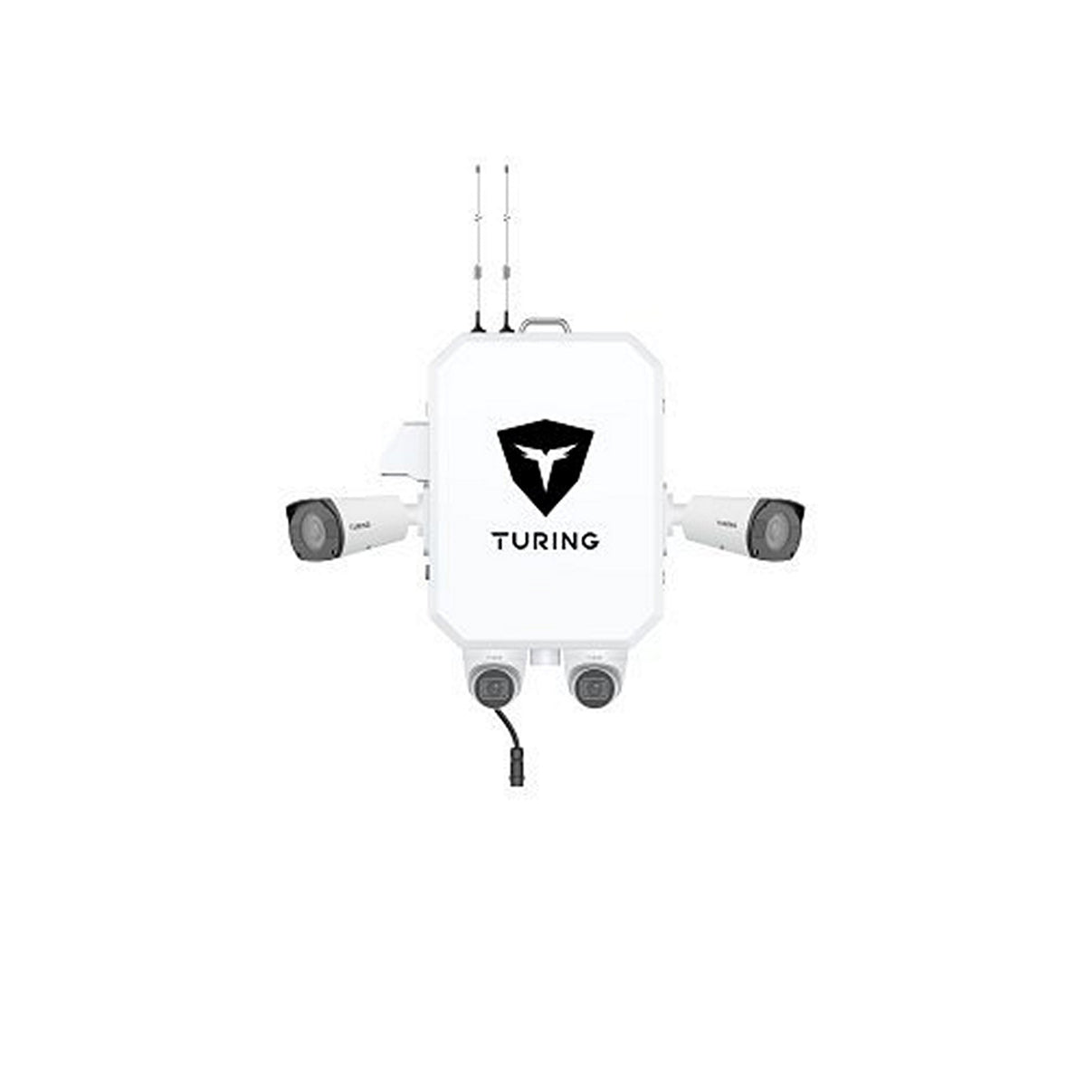 Turing Video SS-KG1-PREM-2B2T Outdoor AI Surveillance System