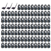 VocoPro SILENT-DISCO-PRO Long-Range System with Transmitters/ Headphones - 3 Transmitters/100 Headphone Receivers