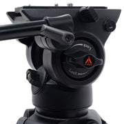 Ikan EG780A2D 2-Stage Aluminum Fluid Head Tripod Kit with Dolly and Adjustable Drag<