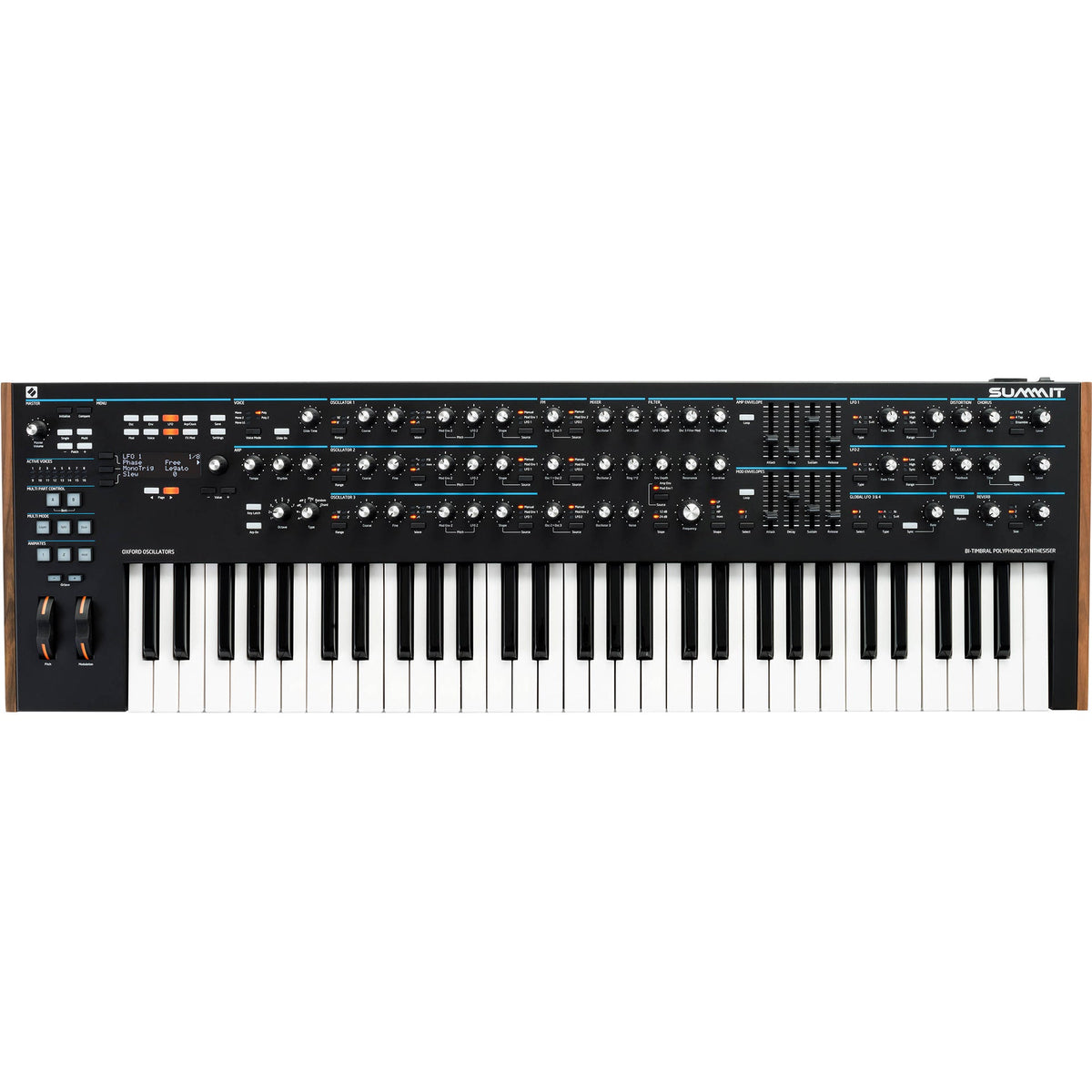 Novation Summit Two-Part 16-Voice 61-key Polyphonic Synthesizer