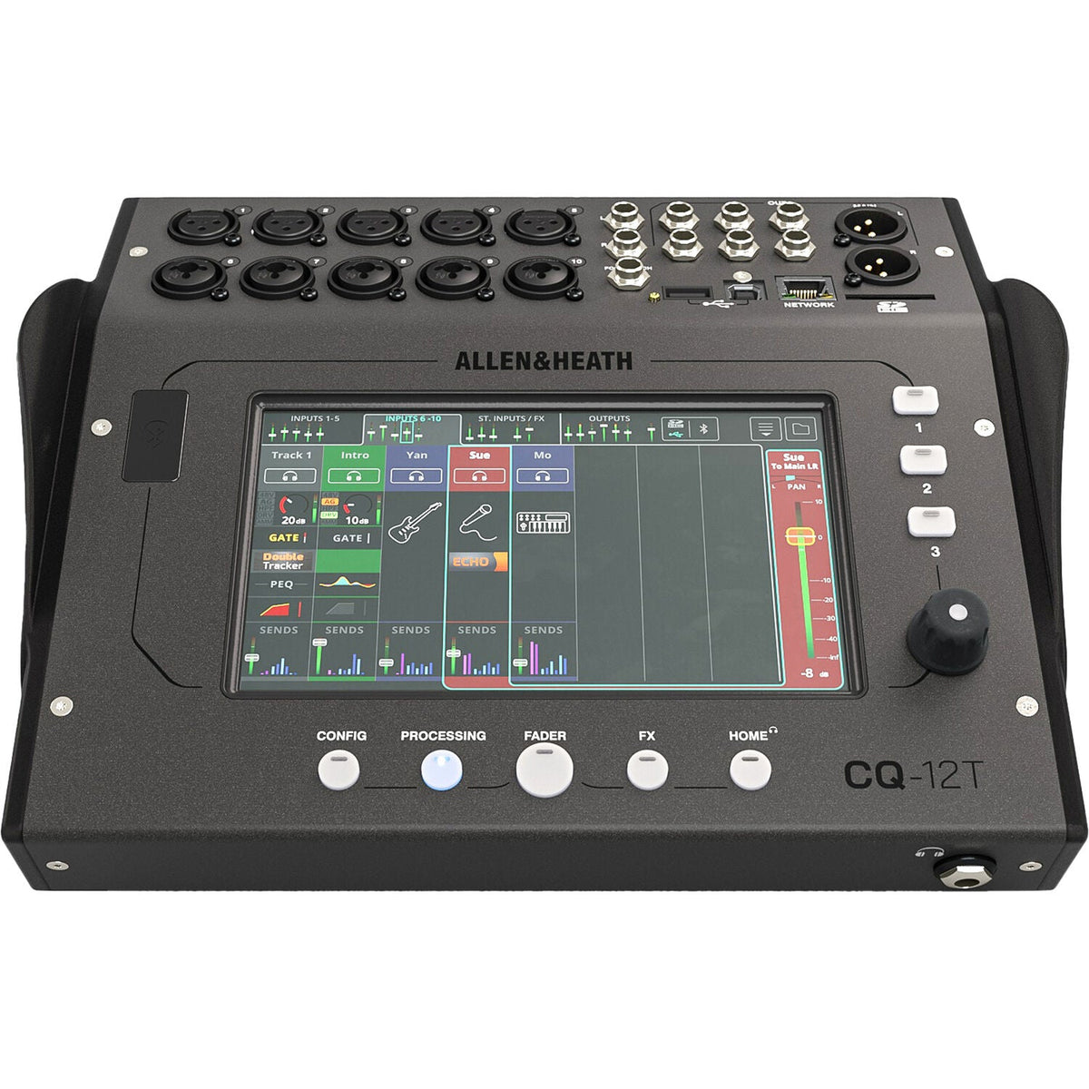Allen and Heath CQ-12T - Ultra-Compact 12in / 8out Digital Mixer