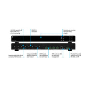 Atlona AT-HDR-H2H-44MA 4x4 4K HDR HDMI Matrix Switcher