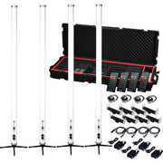JMAZ Electro T5 RGBW+WW LED Tube Light Kit, 4 Pack