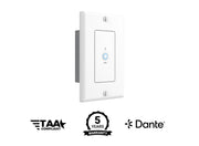 Turtle AV BTWP-US Dante Bluetooth Wallplate 1-Gang Decora White