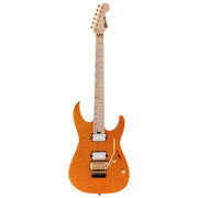 Charvel Pro-Mod DK24 HH FR Electric Guitar, Dark Amber