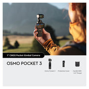 DJI Osmo Pocket 3 Gimbal Camera, 1-Inch CMOS 4K/120fps 3-Axis Stabilized