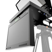 Ikan PT419W-NDI-TMN-TK Aura 19-Inch POE++ NDI Teleprompter, NDI Talent Monitor with Full NDI Encoding/Decoding, IP Tally Light, and Travel Kit