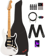Fender Player II Stratocaster, Maple - Polar White w/ Cleaning Kit