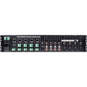 Pure Resonance Audio Gymnasium Audio System with (6) P115 15-Inch Passive PA Speakers, MX84 4-Zone Mixer, (2) LA21000 Power Amplifiers, and WMS1-HH Wireless Handheld Microphones