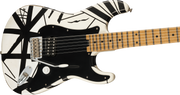 EVH Striped Series ‘78 Eruption - White with Black Stripes Relic