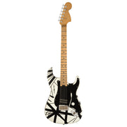 EVH Striped Series ‘78 Eruption - White with Black Stripes Relic