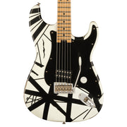 EVH Striped Series ‘78 Eruption - White with Black Stripes Relic