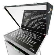 Ikan PT419W-NDI-TMN-TK Aura 19-Inch POE++ NDI Teleprompter, NDI Talent Monitor with Full NDI Encoding/Decoding, IP Tally Light, and Travel Kit
