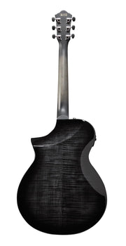 Ibanez AEWC400 Acoustic-Electric Guitar - Transparent Black Sunburst High Gloss w/ Case