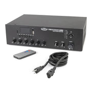 Pure Resonance Audio Background Music Sound System with (4)S6.1 Surface Mount Speakers and RMA350BT Bluetooth Mixer Amplifier