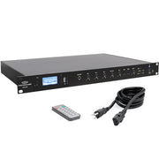 Pure Resonance Audio Background Music Sound System with (8)PD4W Pendant Speakers, RMA240BT Bluetooth Mixer Amplifier, and BTR1 Bluetooth Receiver