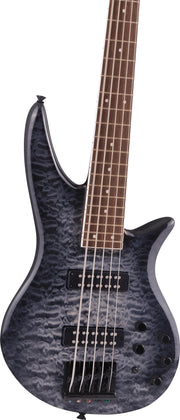 Jackson X Series SBXQ V 5-String Spectra Bass - Transparent Black Burst