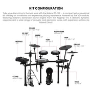 Roland TD316 V-Drums Electronic Drum Kit w/ Drum Throne