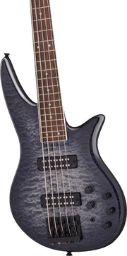 Jackson X Series SBXQ V 5-String Spectra Bass - Transparent Black Burst