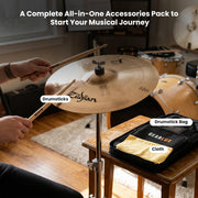 Zildjian A0449 20" A Symphonic Viennese Tone Cymbals - Pair w/ Drumstick Bag