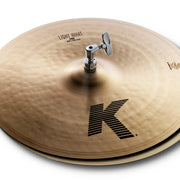 Zildjian K0926 16" K Light Hi-Hat Cymbals Pair w/ Drumstick Bag