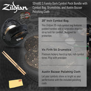 Zildjian SD4680 S Dark Cymbal Pack w/ Cymbal Bag