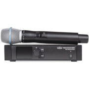Pure Resonance Audio High School Gym Sound System with (6) S12 12-Inch All-Weather Speakers, MX9 Mixer, (2) LA21000 Power Amplifiers, and WMS1-HH Wireless Handheld Microphone